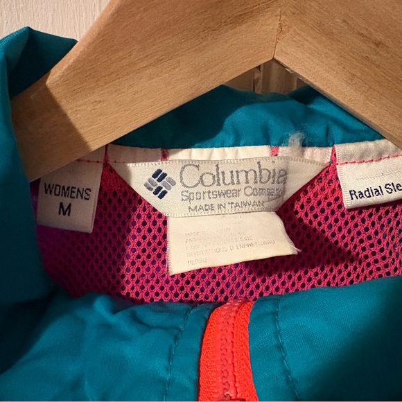 Columbia Teal and Purple Raincoat - Picture 2 of 3